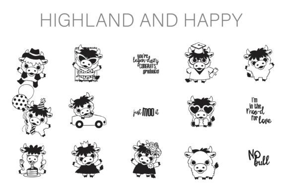 Download Highland and Happy Dingbats - Dingbats Collection
