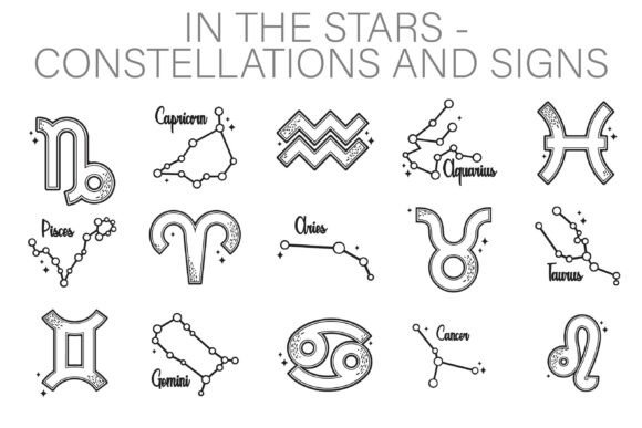 Download In the Stars Constellations Dingbats - Dingbats Collection