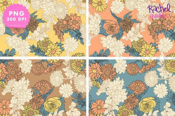 Download Retro Floral Seamless Pattern - Premium Resources