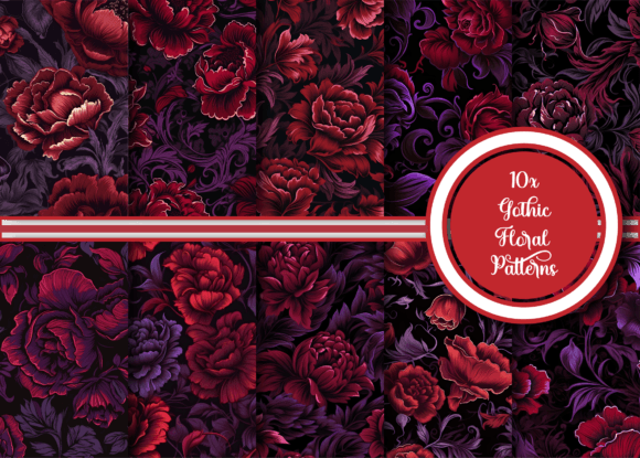 Download Gothic Floral Patterns Collection - Floral pattern Collection