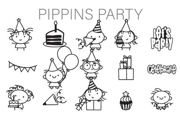 Download Pippins Party Dingbats - Dingbats Collection