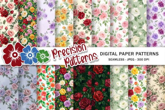 Download Impressionist Rose Floral Patterns - Floral pattern Collection