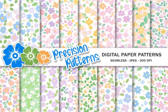 Download Summer Pink Ditsy Floral Patterns - Floral pattern Collection