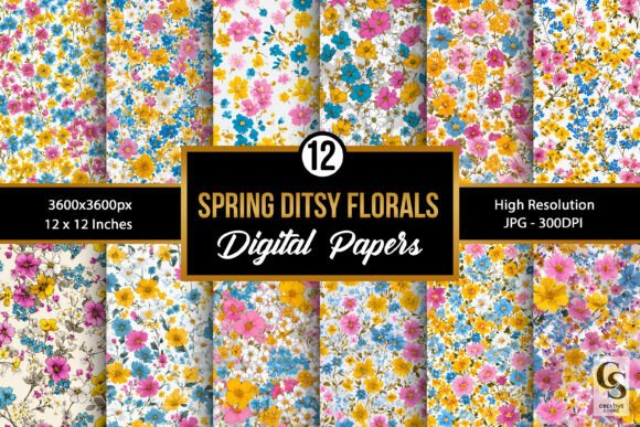 Download Spring Cute Ditsy Floral Patterns - Floral pattern Collection