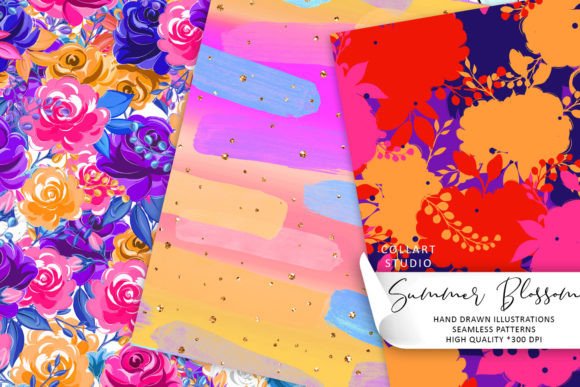 Download Floral Patterns, Seamless Papers, Roses - Floral pattern Collection