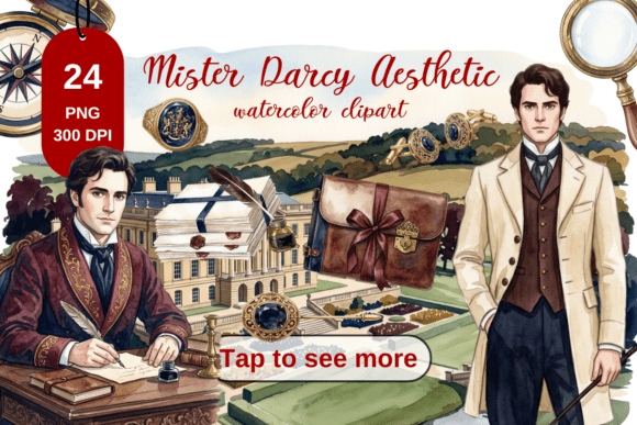Download Mr Darcy Aesthetic Planner Clipart - Aesthetic Collection